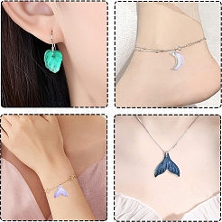 100Pcs Transparent Spray Painted Glass Pendants&nbsp;GLAA-YW0004-87