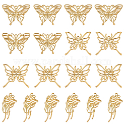 20Pcs 3 Styles Zinc Alloy Open Back Bezel Pendants&nbsp;FIND-SP0005-70