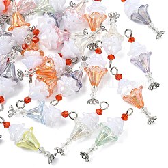 30Pcs Acrylic & Glass Pearl & 304 Stainless Steel Pendants&nbsp;PALLOY-CJ00196