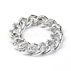 Handmade Curb Chain Bracelet & Necklace Set&nbsp;SJEW-JS01202
