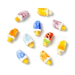 18Pcs 6 Colors Handmade Porcelain Beads&nbsp;PORC-CJ0001-38