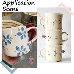 Wood Flat Round Blank Cup Charms&nbsp;DIY-SP0001-49