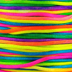 Nylon Satin Rattail Cords&nbsp;NWIR-A004-7B