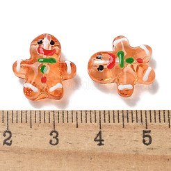 Christmas Transparent Glass Beads Strands&nbsp;LAMP-M021-02A