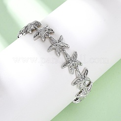 Brass Link Bracelets for Women&nbsp;BJEW-H209-01P