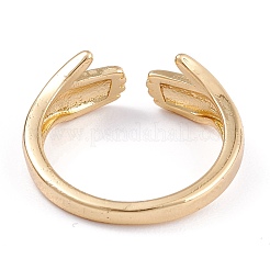 Brass Cuff Rings&nbsp;RJEW-B034-02G