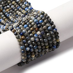 Natural Lapis Lazuli Beads Strands&nbsp;G-L629-B01-3mm-01