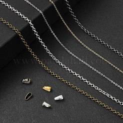 50Pcs 10 Styles Iron Rolo Chains Necklaces Making&nbsp;FIND-YW0004-87