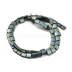 Electroplated Frosted Non-magnetic Synthetic Hematite Beads Strands&nbsp;G-G089-B01-15