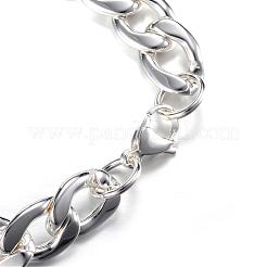 304 Stainless Steel Curb Chain Bracelets&nbsp;BJEW-P064-20S