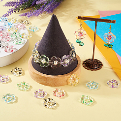 48Pcs 6 Colors Transparent Plastic Bead Frame&nbsp;KY-TA0001-26