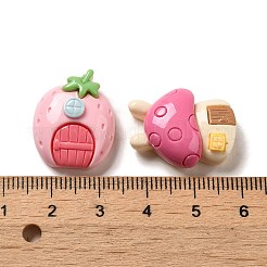 House Theme Opaque Cartoon Resin Decoden Cabochons&nbsp;RESI-G091-04