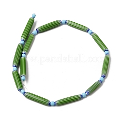 Handmade Lampwork Chevron Beads&nbsp;LAMP-Z019-01-11