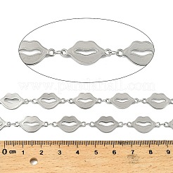 304 Stainless Steel Lip Link Chains&nbsp;CHS-H114-05P