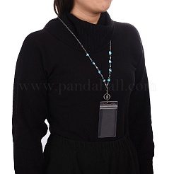304 Stainless Steel ID Card Neck Strap Card Holder&nbsp;AJEW-PH01412-03