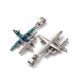 Brass Micro Pave Cubic Zirconia Pendants&nbsp;KK-F903-07P