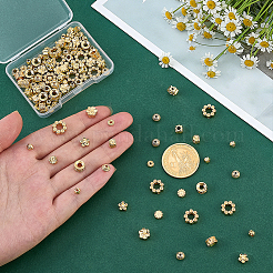 120Pcs 10 Styles Rack Plating Alloy Bead&nbsp;FIND-PH0038-12
