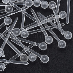 Plastic Tiny Ball Stud Earrings&nbsp;EJEW-N022-01A