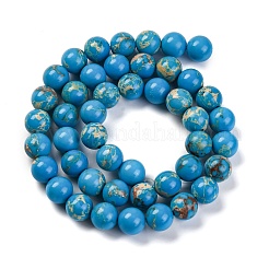 Synthetic Imperial Jasper Beads Strands&nbsp;G-I199-35-8mm-E