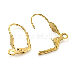 Ion Plating(IP) 304 Stainless Steel Leverback Earring Findings&nbsp;STAS-P360-02C-G