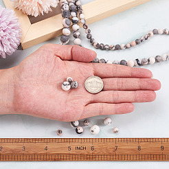3 Strands 3 Style Natural Zebra Jasper Beads Strands&nbsp;G-YS0001-02