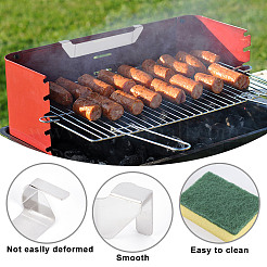 304 Stainless Steel Barbecue Tool Holder Clips&nbsp;TOOL-WH0155-06P