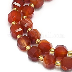 Natural Red Agate Beads Strand&nbsp;G-I376-D35-01