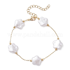 ABS Imitation Pearl Beads Link Bracelets&nbsp;BJEW-JB12414