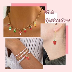 14Pcs 14 Styles Alloy Enamel Pendants&nbsp;FIND-CJ0005-23