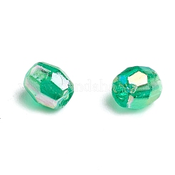 Mixed Color Plating Faceted Round Acrylic Spacer Beads&nbsp;X-PL400