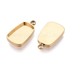 304 Stainless Steel Pendant Cabochon Component&nbsp;STAS-Q113-20G