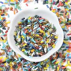 Glass Round Bugle Beads&nbsp;SEED-XCP0001-45