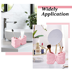 Resin Bowknot Toothbrush Holder&nbsp;AJEW-WH0817-096