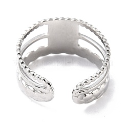 Non-Tarnish 304 Stainless Steel Finger Rings&nbsp;RJEW-L102-37P