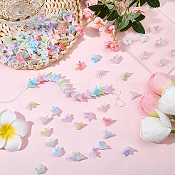 140Pcs Resin Bead Caps&nbsp;RESI-SC0006-87