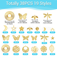 38Pcs 19 Styles Iron Pendants&nbsp;IFIN-TA00001-78