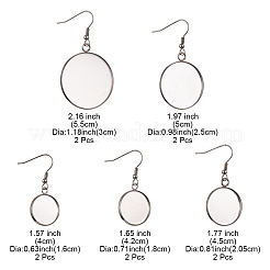 10Pcs 5 Size 304 Stainless Steel Earring Hooks&nbsp;STAS-YW0001-73