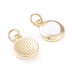 Brass Enamel Charms&nbsp;KK-F814-21G