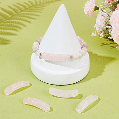 6Pcs Natural Rose Quartz Connector Charms&nbsp;G-AR0006-27B