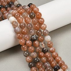 Natural Multi-Moonstone Beads Strands&nbsp;G-J157-8mm-06