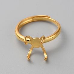 Adjustable Sterling Silver Finger Rings Components&nbsp;STER-WH0008-28G