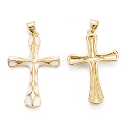 Brass Enamel Pendants&nbsp;KK-M220-06G-E
