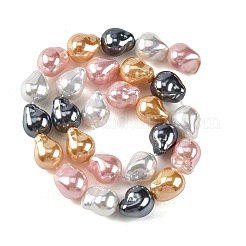 Electroplated Glass Beads Strands&nbsp;GLAA-Z013-01A-03