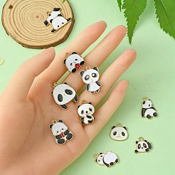 10Pcs 10 Style Alloy Enamel Pendants&nbsp;ENAM-YW0003-69