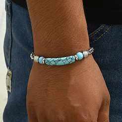 Stylish Synthetic Turquoise Beaded Bracelets&nbsp;KC4109