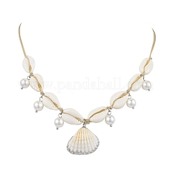 Natural Cowrie Shell Necklaces&nbsp;NJEW-TA00187