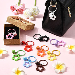 10Pcs 10 Colors Star Acrylic Pendant Decorations&nbsp;AJEW-SP0003-34