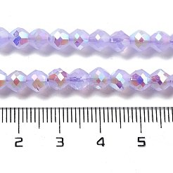 Electroplate Glass Beads Strands&nbsp;GLAA-A014-01A
