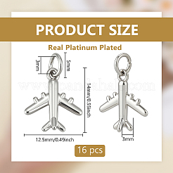 16Pcs Brass Charms&nbsp;ZIRC-BC0001-28P