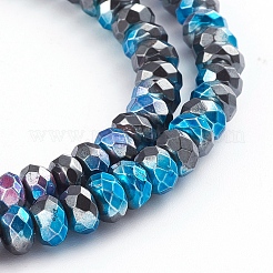 Electroplated Non-magnetic Synthetic Hematite Beads Strands&nbsp;G-L562-12A